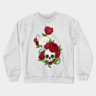 Skulls And Flowers Crewneck Sweatshirt